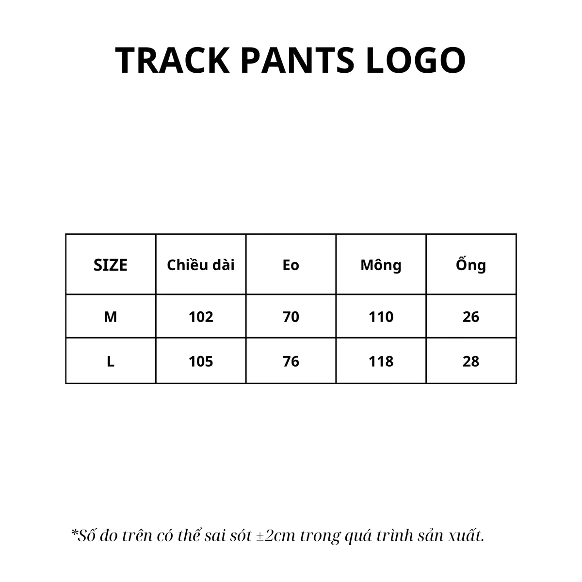 Quần nỉ Track Pants unisex THEMIDDLE