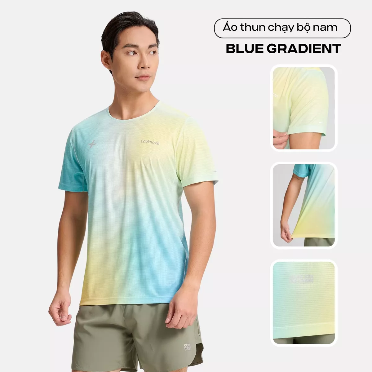 BST Áo thun thể thao Graphic chạy bộ, chạy trail siêu nhẹ, thoáng khí, thấm hút mồ hôi Coolmate