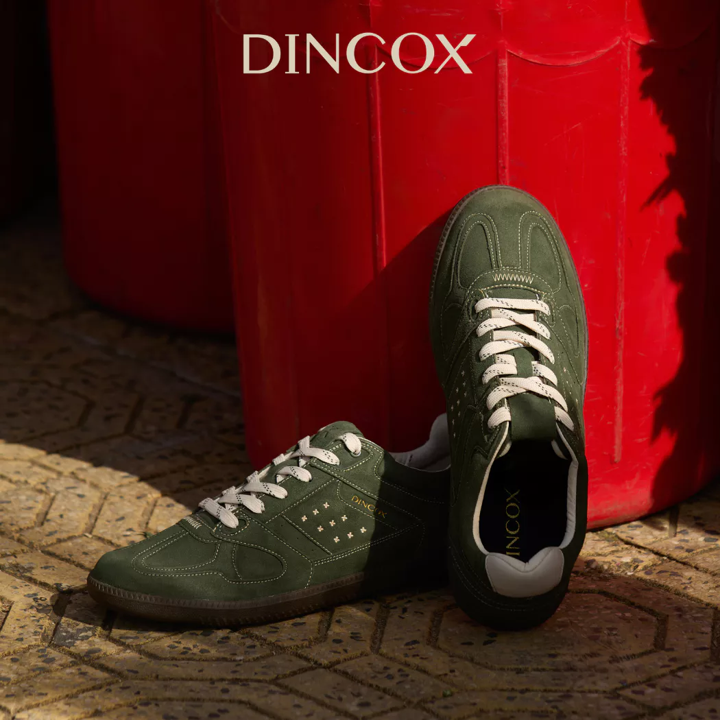 Giày Sneaker Nam Nữ Da Suede Cao Cấp Dincox Shoes DC50 WEED