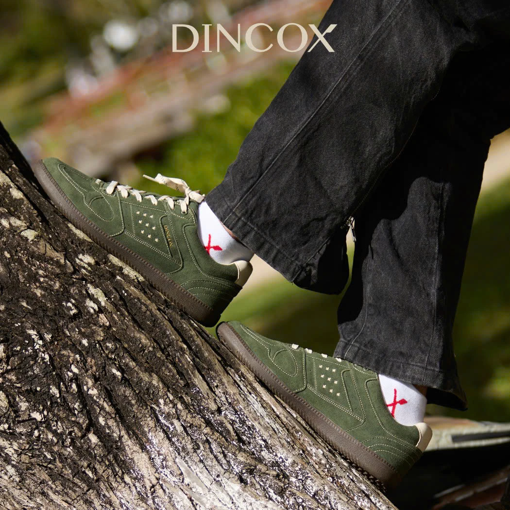 Giày Sneaker Nam Nữ Da Suede Cao Cấp Dincox Shoes DC50 WEED