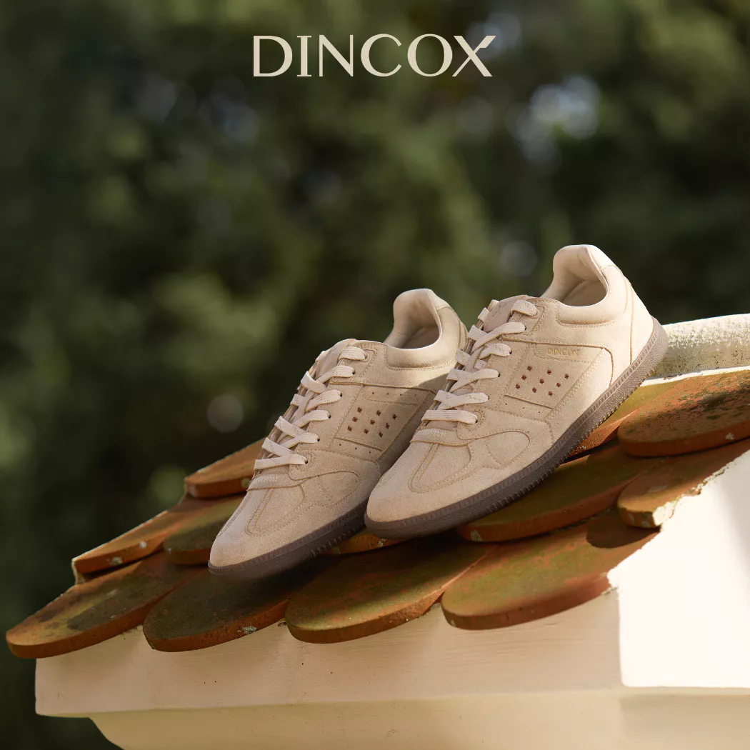 Giày Sneaker Nam Nữ Da Suede Cao Cấp Dincox Shoes DC50 TOFFEE