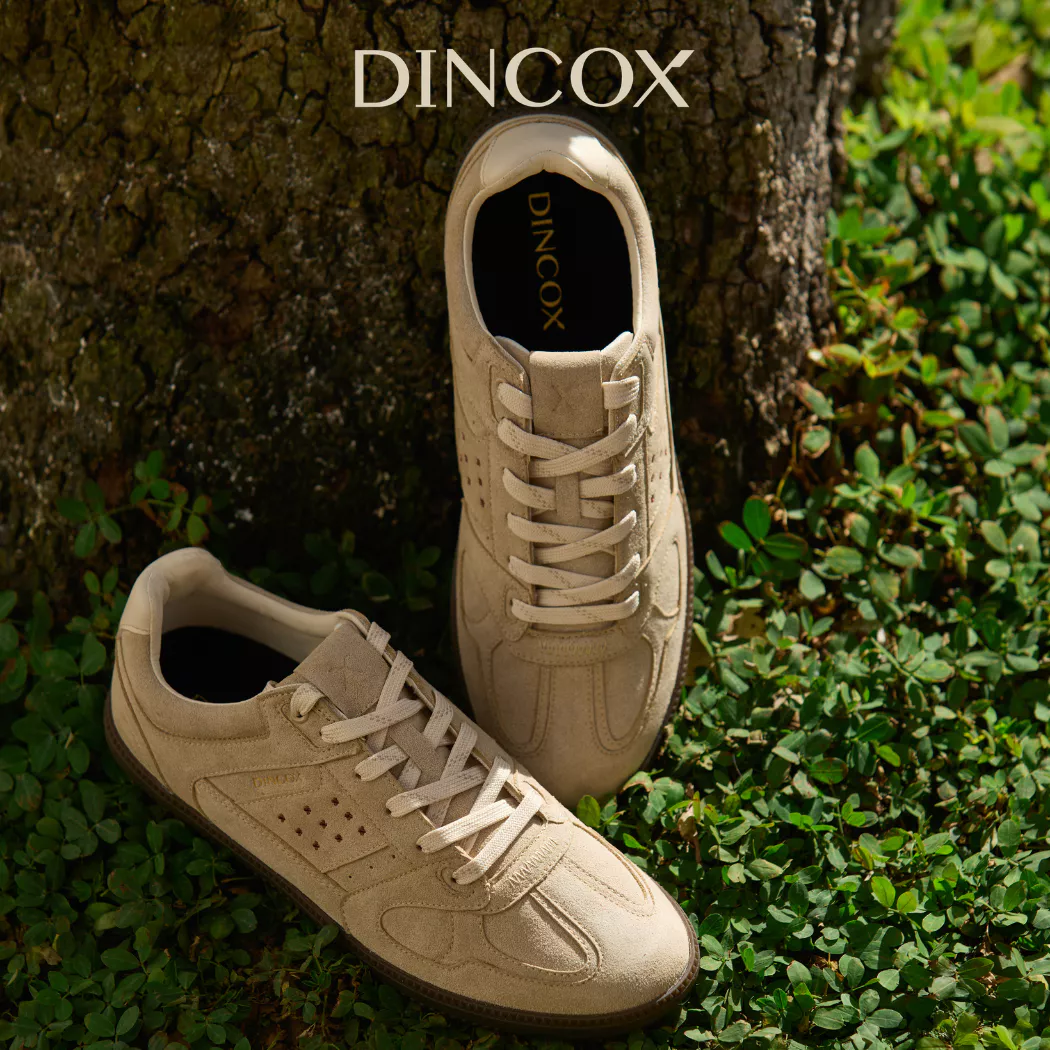 Giày Sneaker Nam Nữ Da Suede Cao Cấp Dincox Shoes DC50 TOFFEE