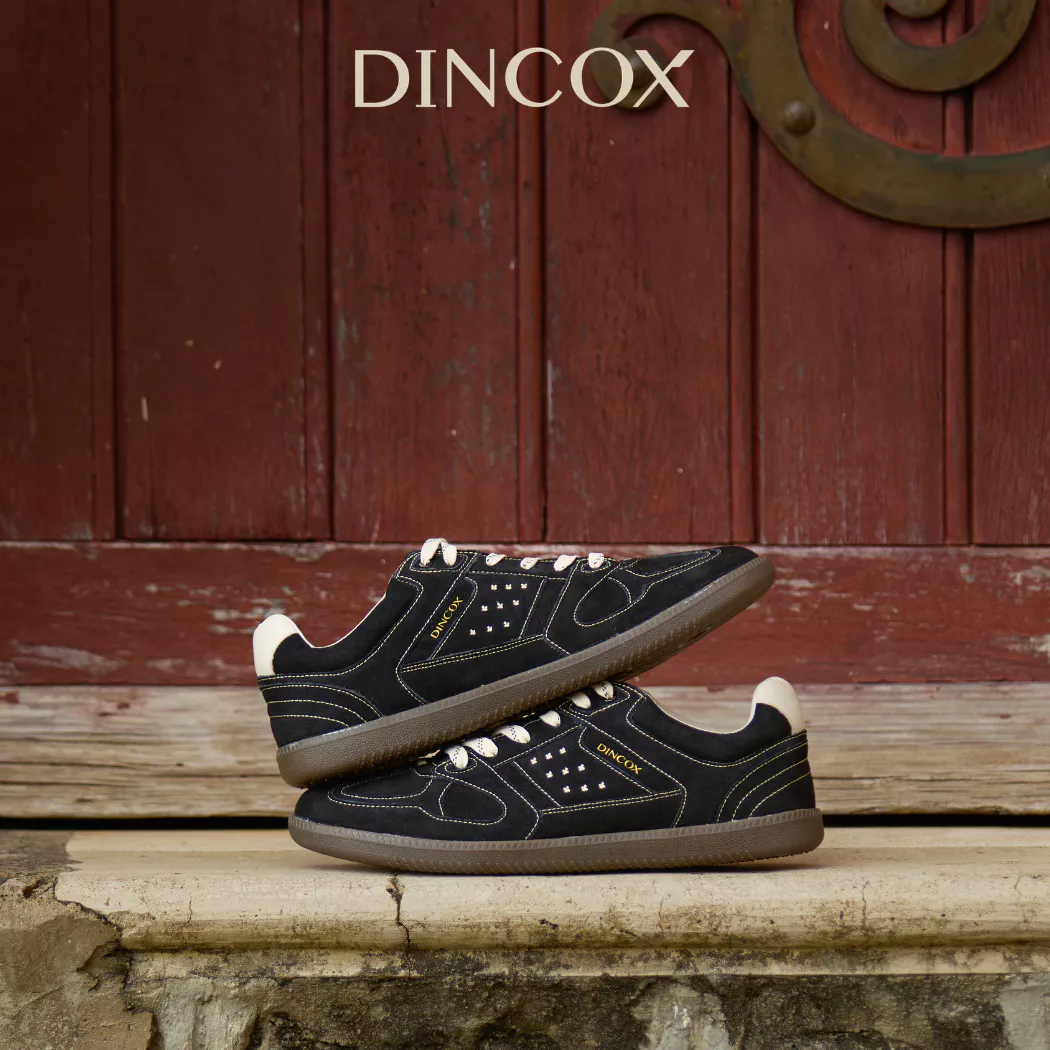 Giày Sneaker Nam Nữ Da Suede Cao Cấp Dincox Shoes DC50 RAVEN