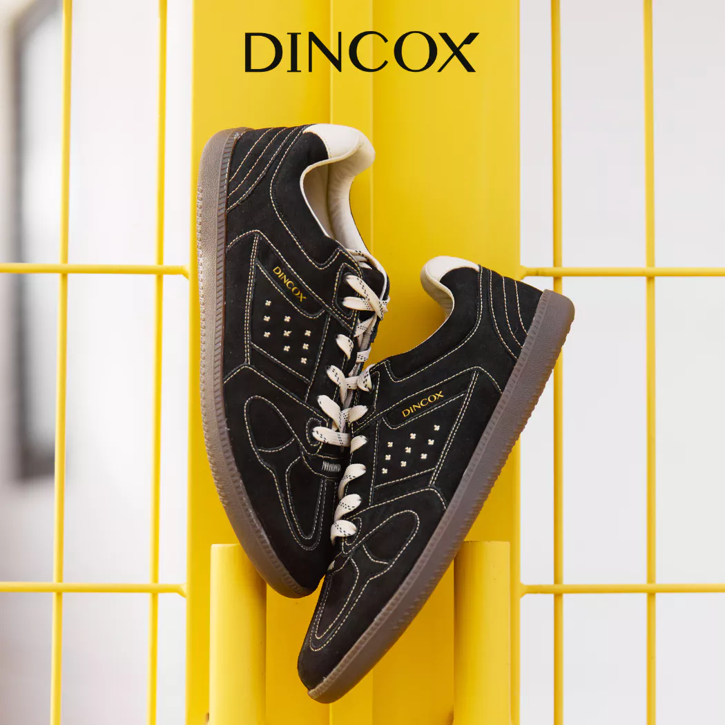 Giày Sneaker Nam Nữ Da Suede Cao Cấp Dincox Shoes DC50 RAVEN