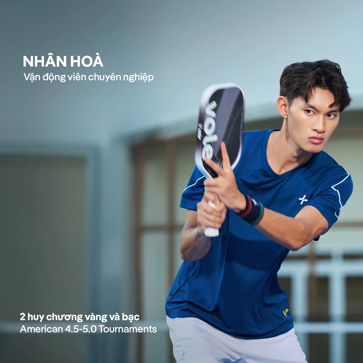 Set thể thao nam Pickleball Áo Dinkshot thun cổ V + Quần short Exdry thoáng khí Coolmate