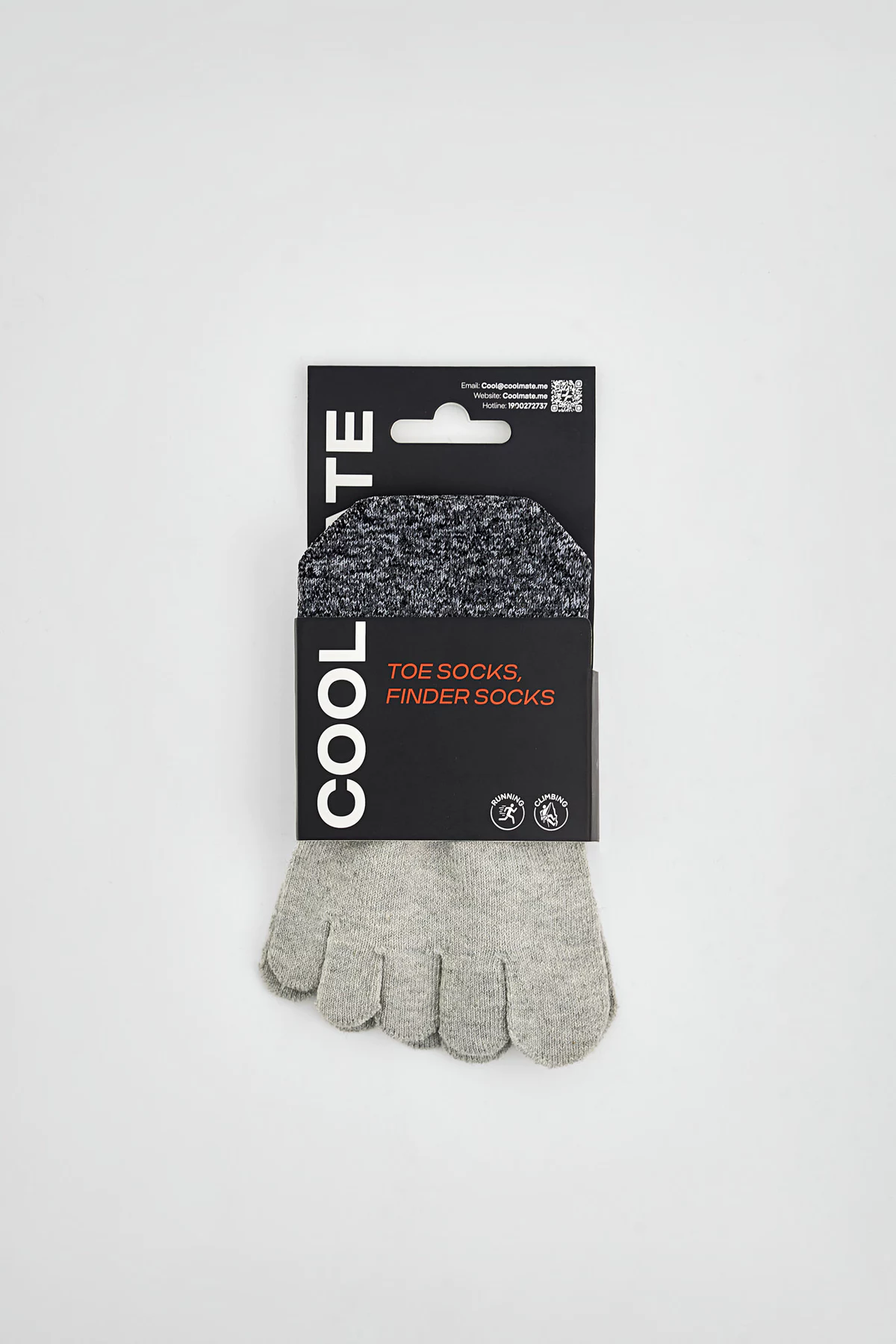 Tất thể thao nam nữ cổ ngắn Xỏ Ngón Chạy Bộ Coolmate