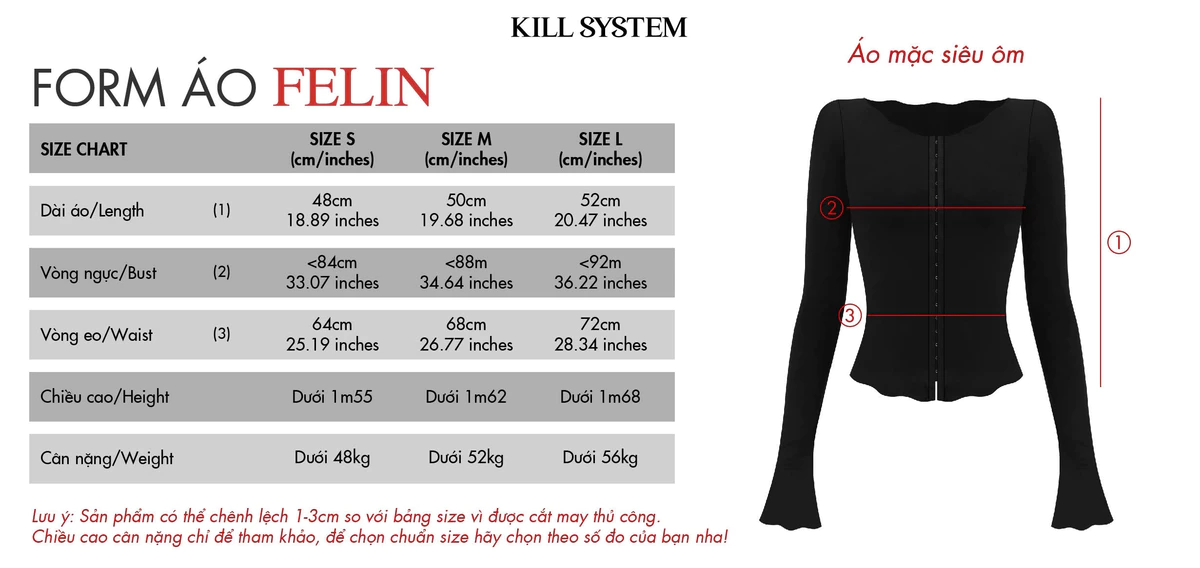Áo tay dài mắc cài FELIN - KILLSYSTEM