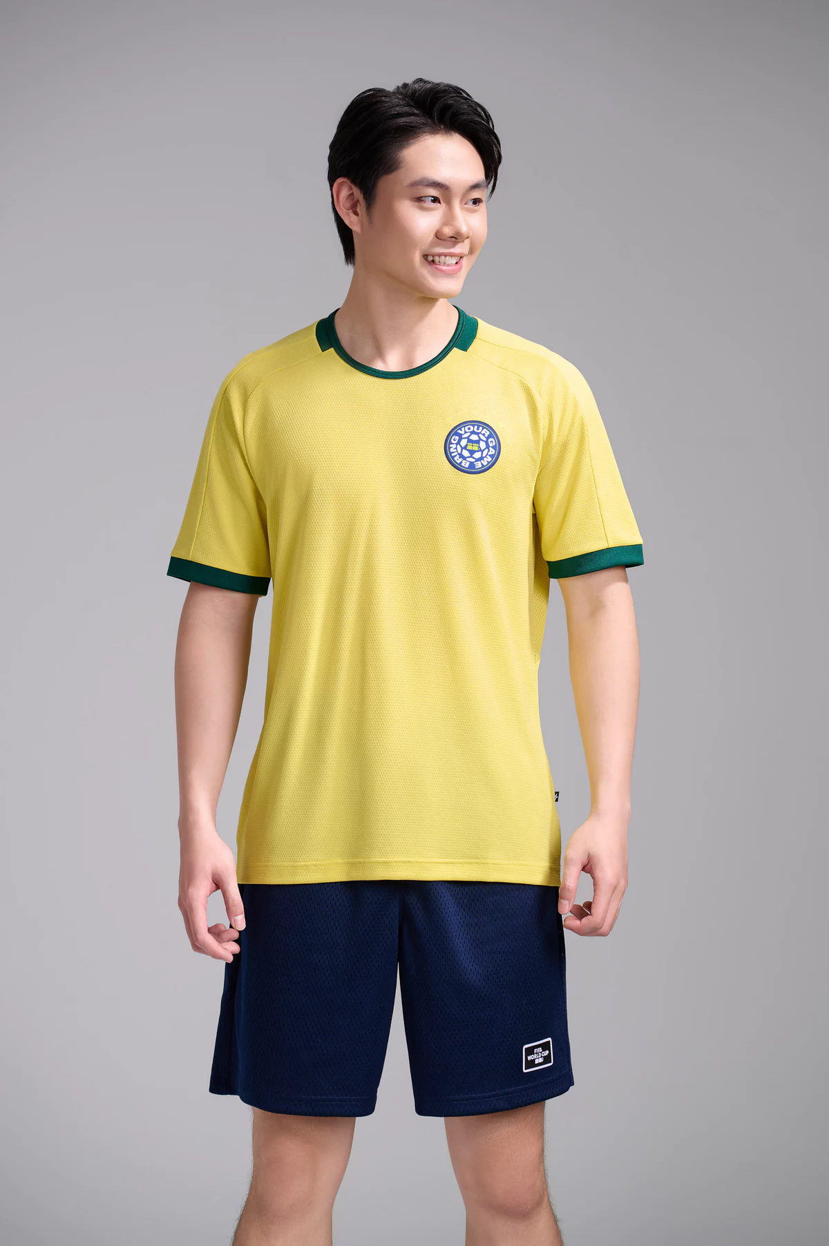 Áo thun phối bo cổ Exdry Performance World Cup, áo đa năng thể thao bóng đá, áo mặc hàng ngày COOLMATE
