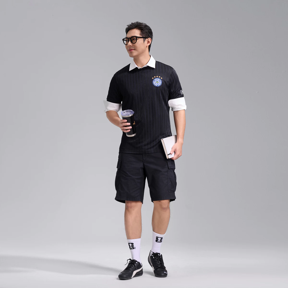 [VOUCHER 45%]Áo thun cổ tròn Jacquard Exdry ProActive World Cup, áo đa năng thể thao Bóng đá, mặc hàng ngày COOLMATE