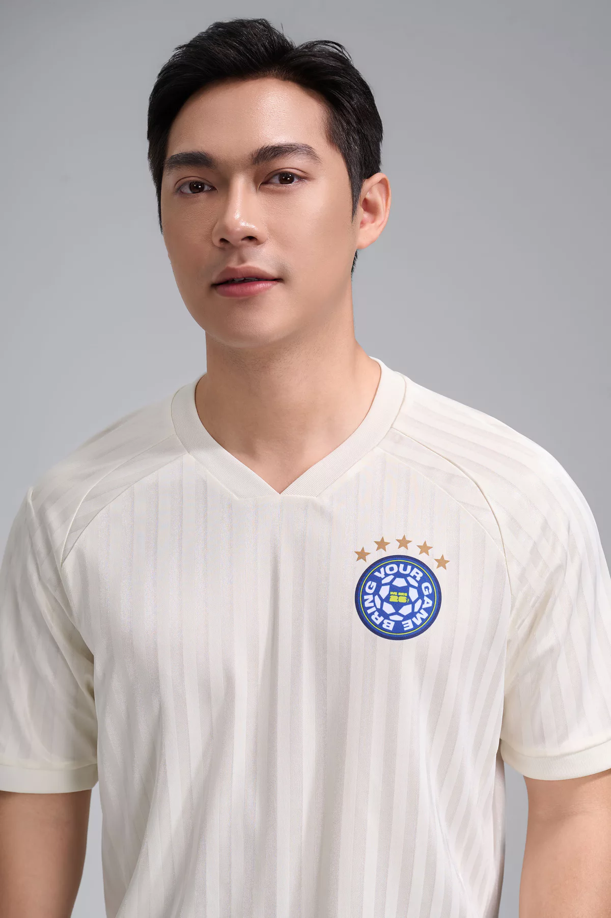 [VOUCHER 50%]Áo thun nam cổ V Jacquard Exdry ProActive World Cup áo đa năng thể thao bóng đá, mặc hàng ngày COOLMATE