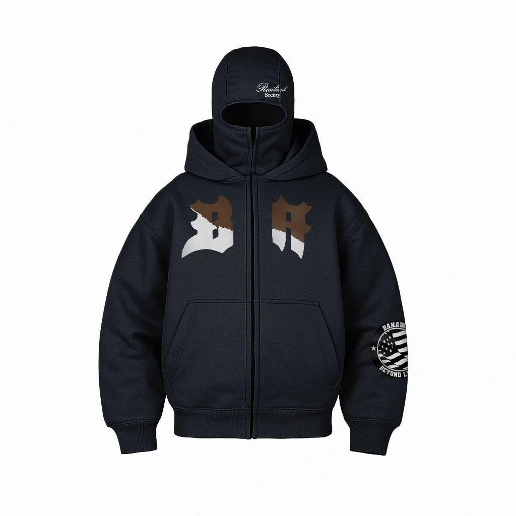 Banawa Combo 2 Áo Hoodie Zip Áo Polo Chất Liệu Cotton Fearless Monogram Academy ComboUnisex