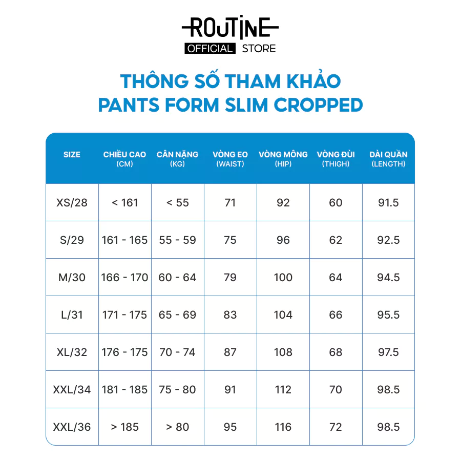 [20.9 TẶNG QUẦN] Quần Tây Dài Nam Form Slim Cropped - Routine 10F25PFO014