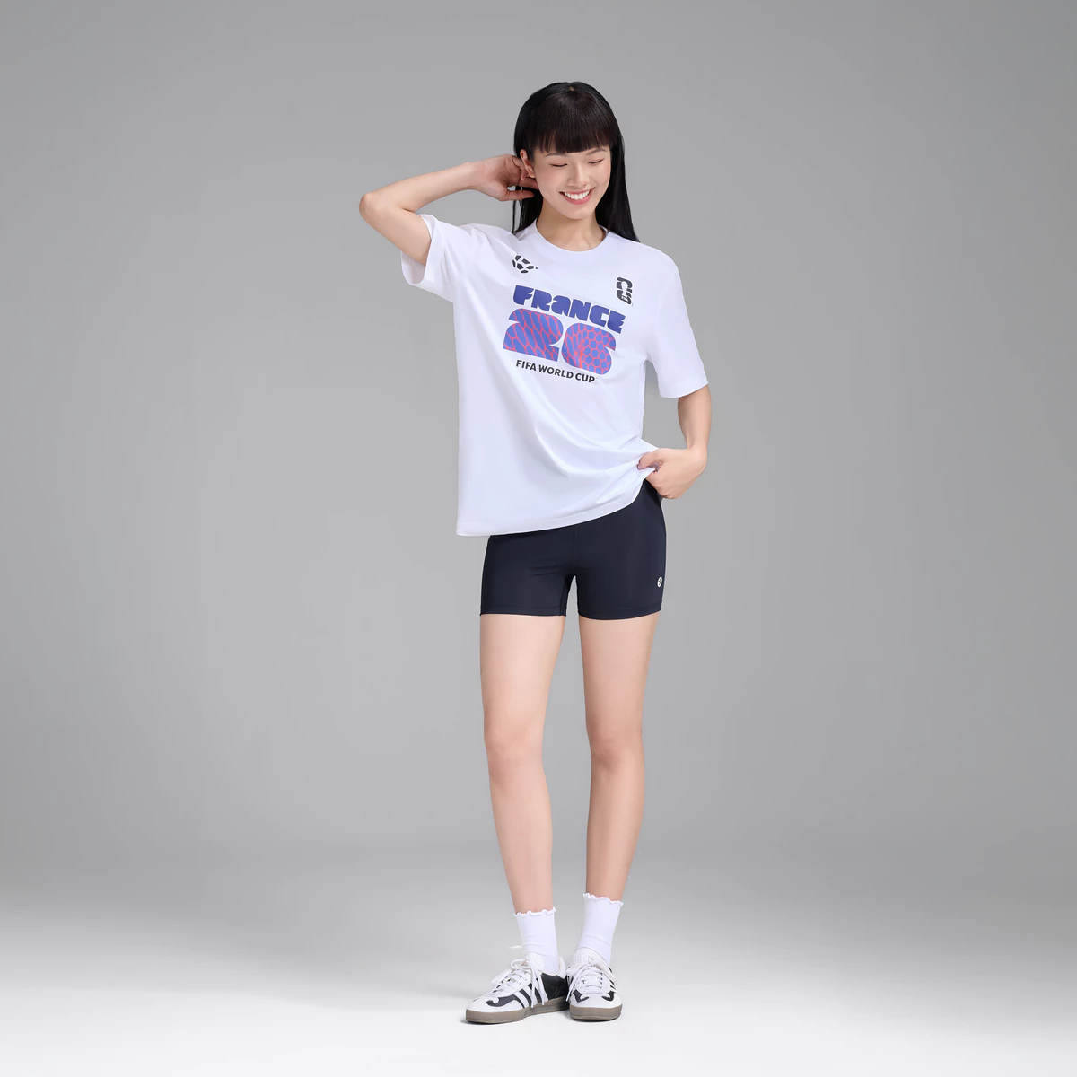 Áo thun Tshirt nam nữ Cotton Compact World Cup France Edition 26, Áo cổ vũ đội tuyển Pháp thoáng khí