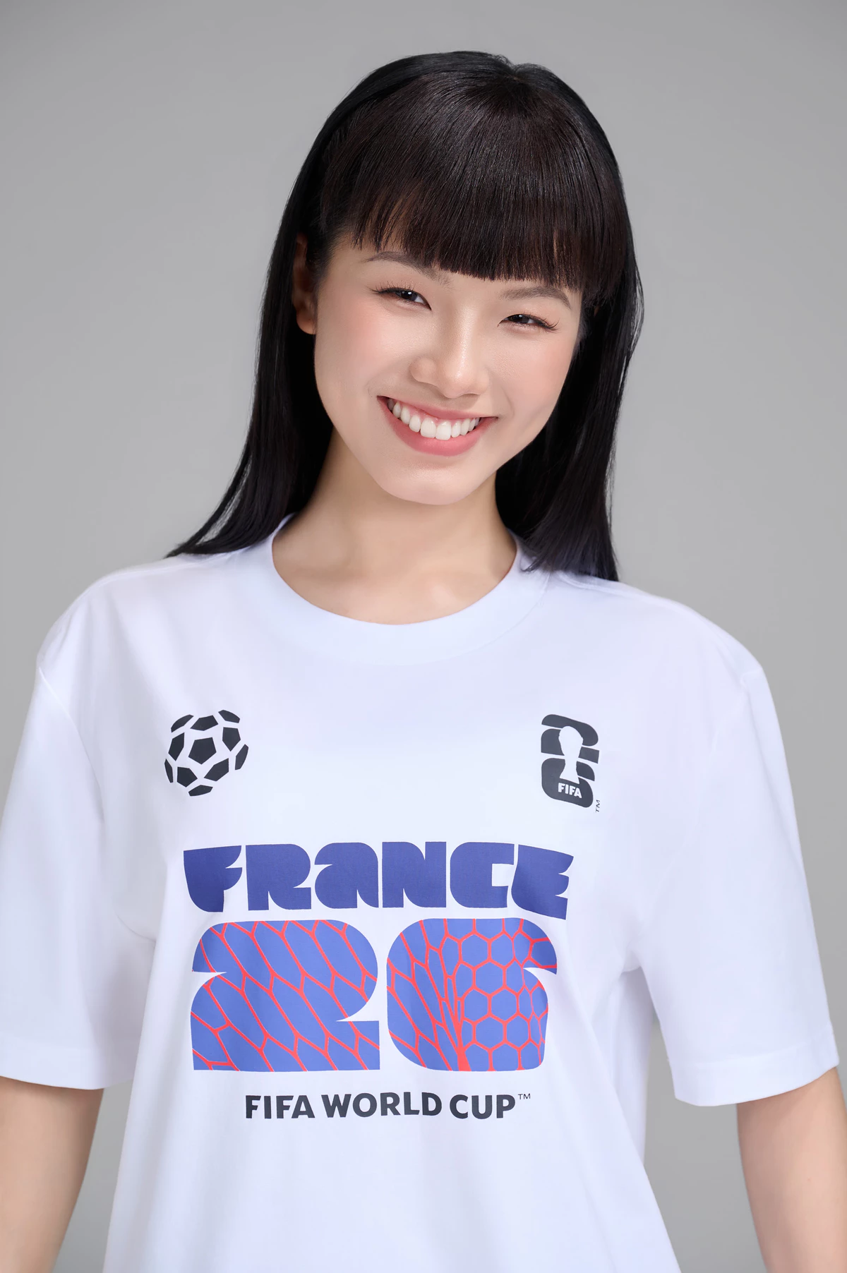 Áo thun Tshirt nam nữ Cotton Compact World Cup France Edition 26, Áo cổ vũ đội tuyển Pháp thoáng khí