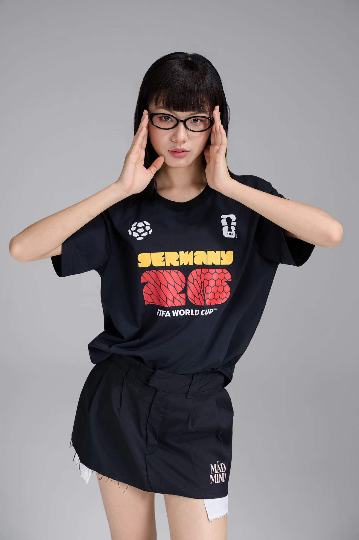Áo thun Tshirt nam nữ Cotton Compact World Cup Germany Edition 26, Áo cổ vũ đội tuyển Đức thoáng khí