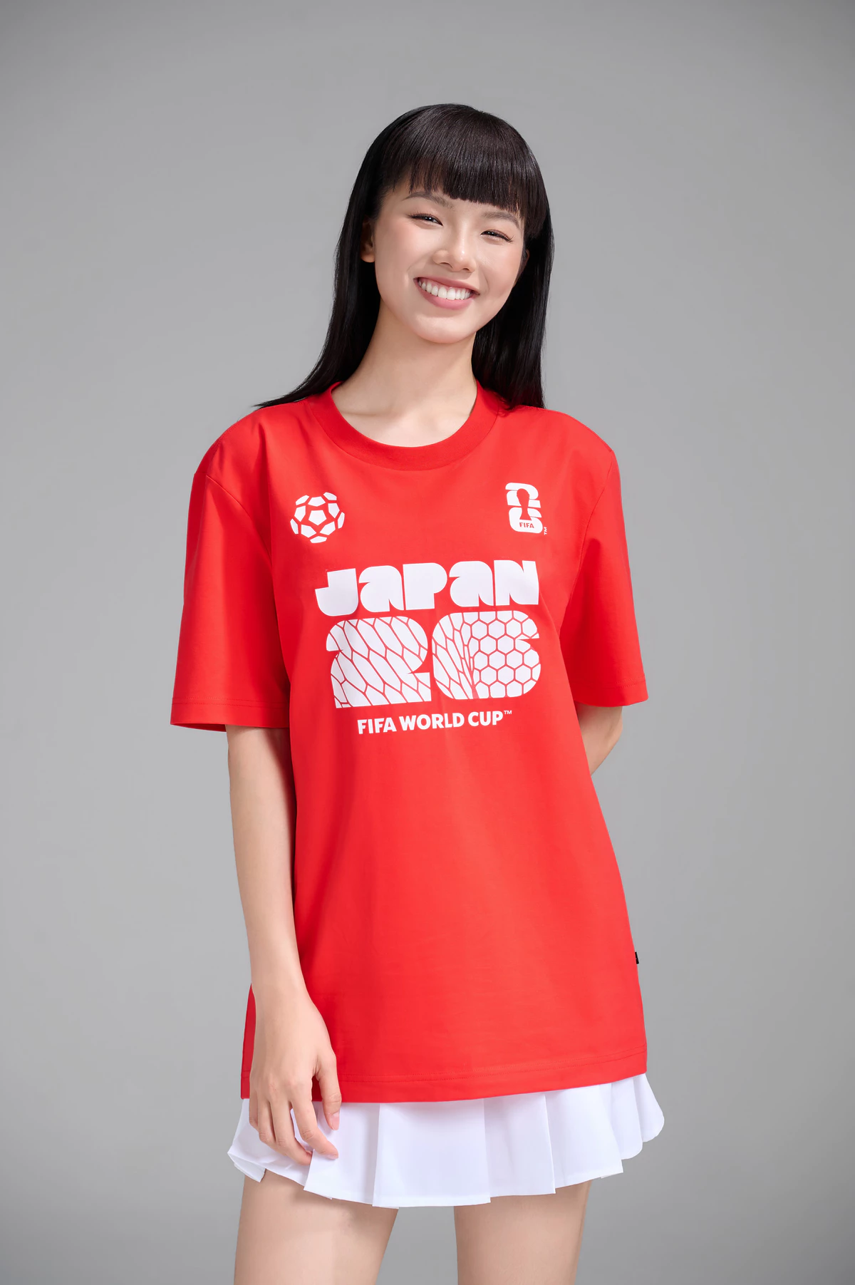 Áo thun Tshirt nam nữ Cotton Compact World Cup Japan Edition 26, Áo cổ vũ đội tuyển Nhật thoáng khí