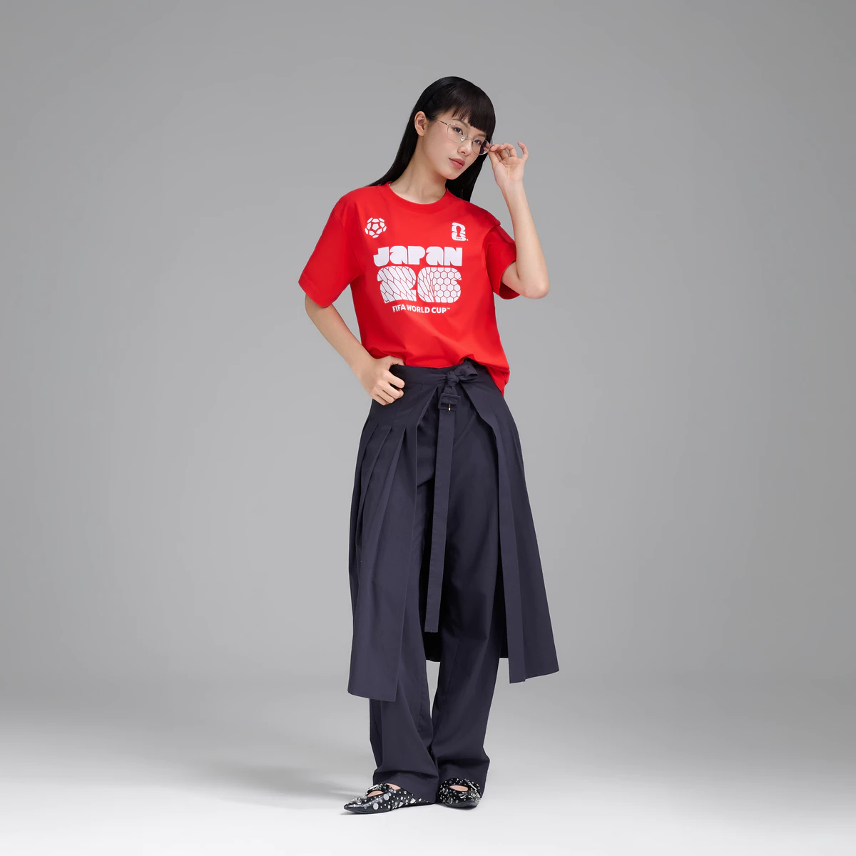 Áo thun Tshirt nam nữ Cotton Compact World Cup Japan Edition 26, Áo cổ vũ đội tuyển Nhật thoáng khí