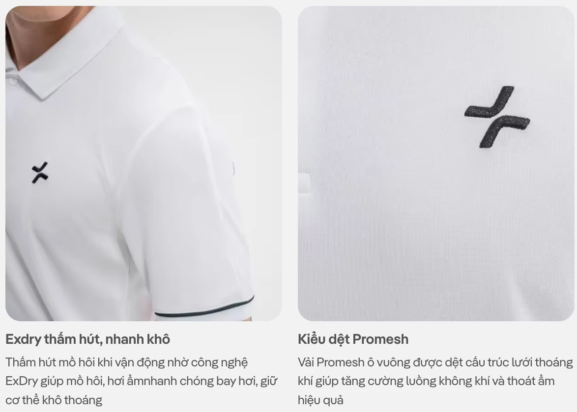 [VÕ HÀ LINH X COOLMATE]Set đồ bộ thể thao nam Pickleball Exdry Áo polo và Quần shorts thấm hút, nhanh khô Coolmate