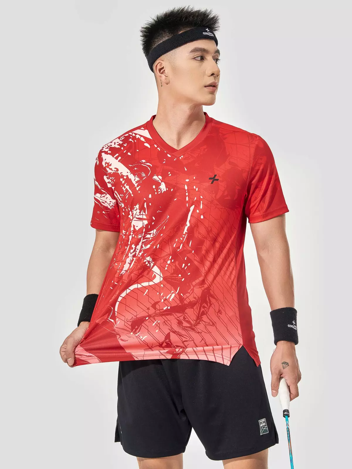 [VÕ HÀ LINH X COOLMATE]Áo thun thể thao nam cầu lông, Pickleball IN Abstract Graphic thấm hút, nhanh khô, thoáng khí