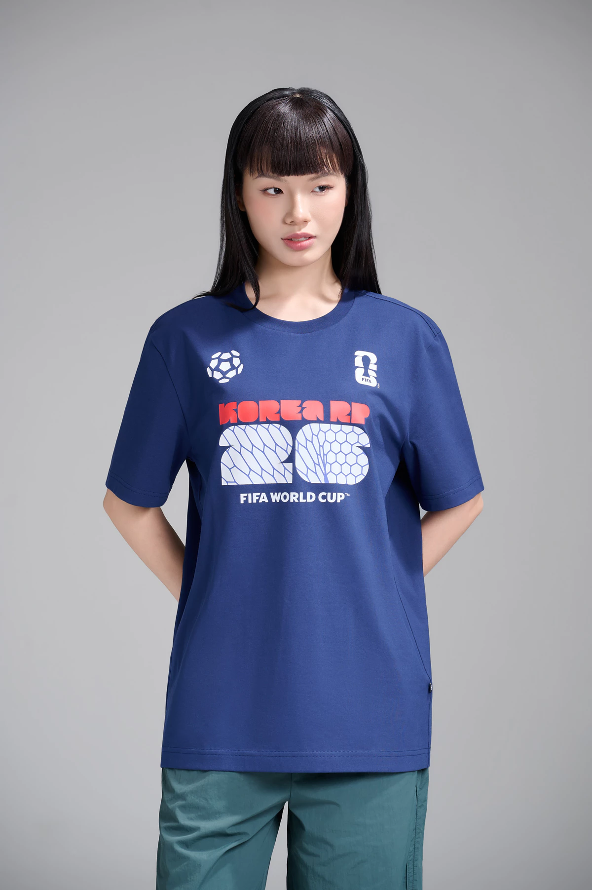 [VOUCHER 45%]Áo thun Tshirt nam nữ Cotton Compact World Cup Korea Edition 26, Áo cổ vũ đội tuyển Hàn Quốc