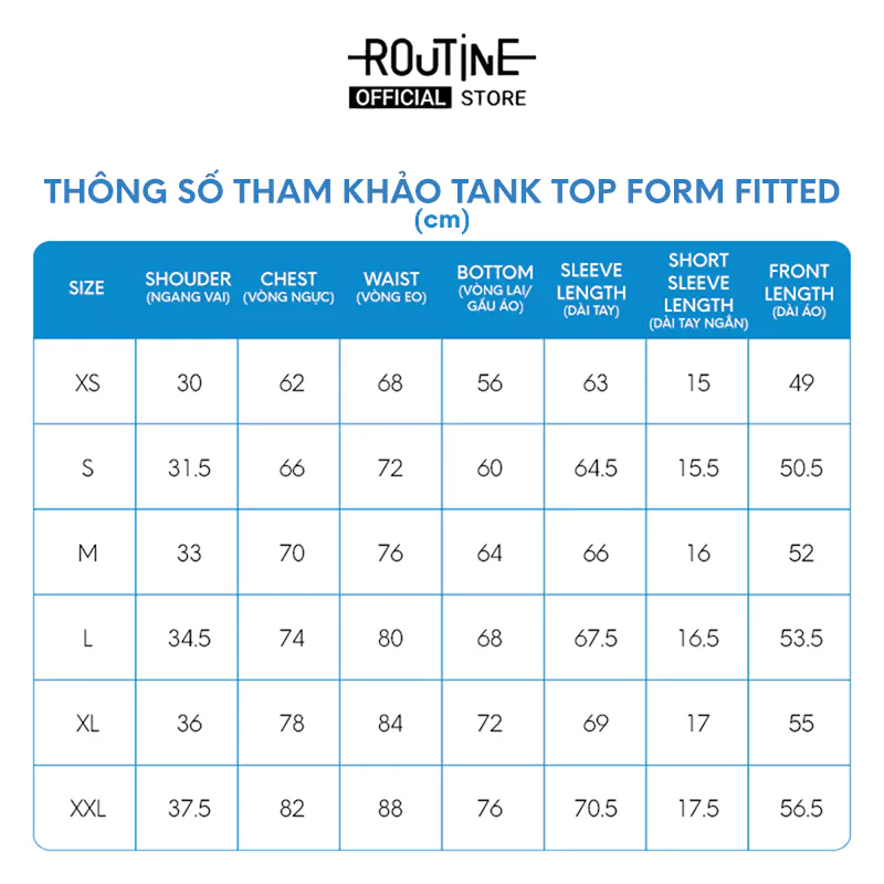 [UP TO 10%++] Áo Tanktop Ba Lỗ Nữ Có Mút Ngực Form Fitted - Routine 10S26TTOW027