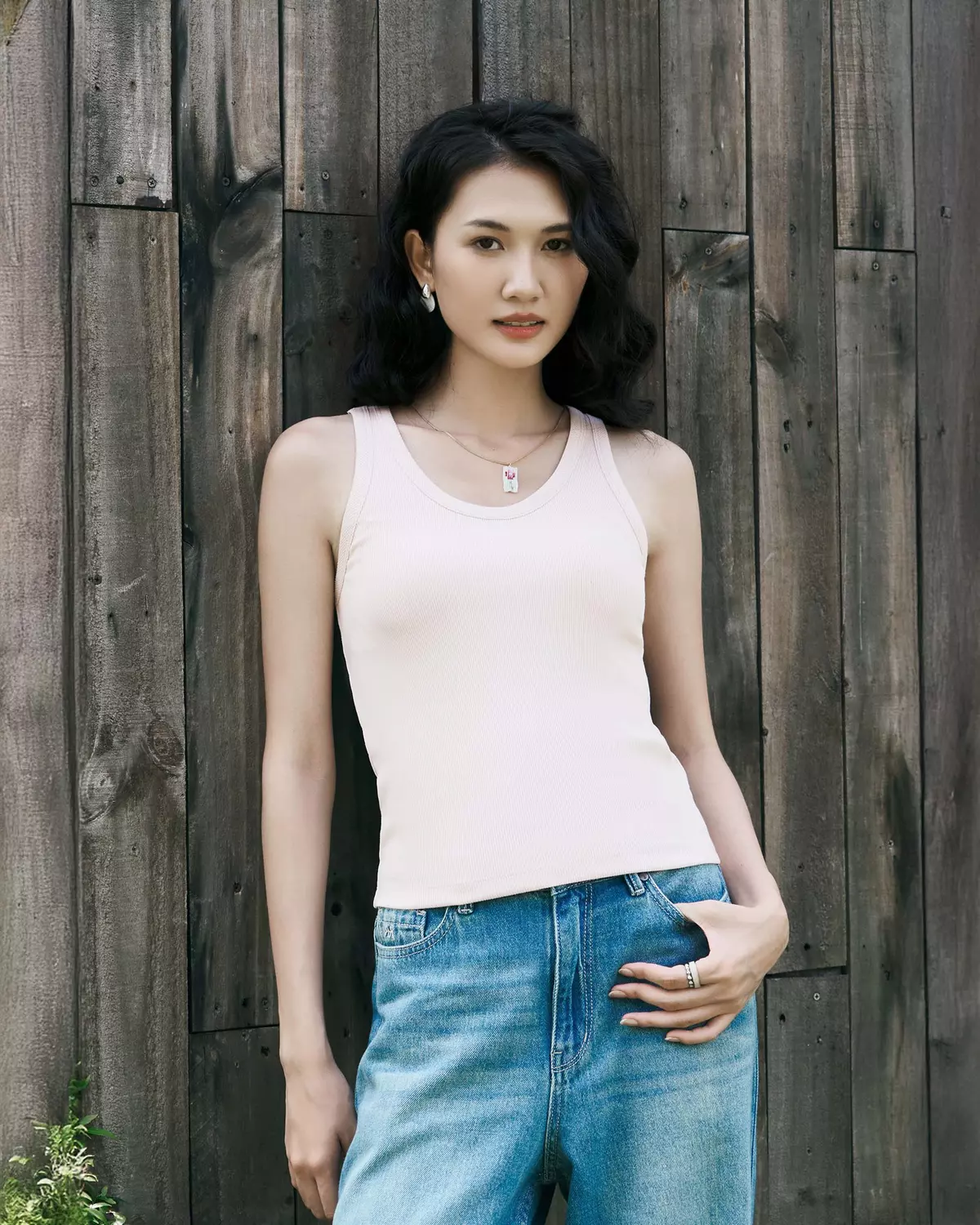 [UP TO 10%++] Áo Tanktop Ba Lỗ Nữ Có Mút Ngực Form Fitted - Routine 10S26TTOW027