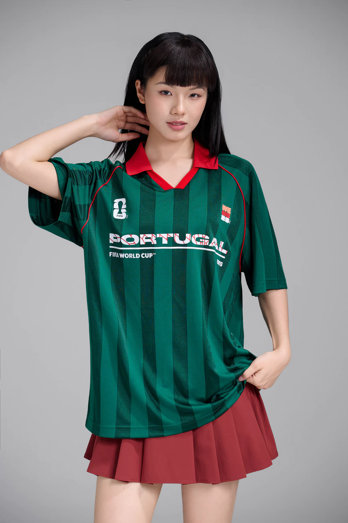 Áo Polo nam nữ thể thao World Cup Portugal Edition 26, Áo cổ vũ đội tuyển Bồ Đào Nha thoáng mát