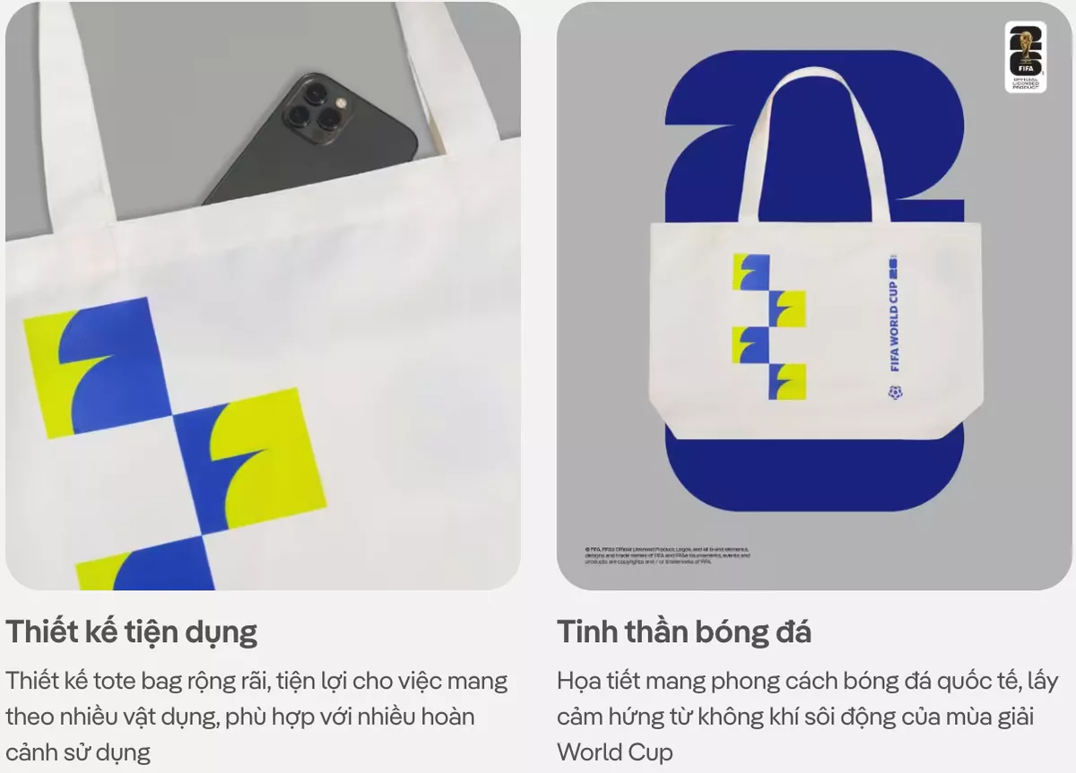 Túi Tote Unisex Bag World Cup