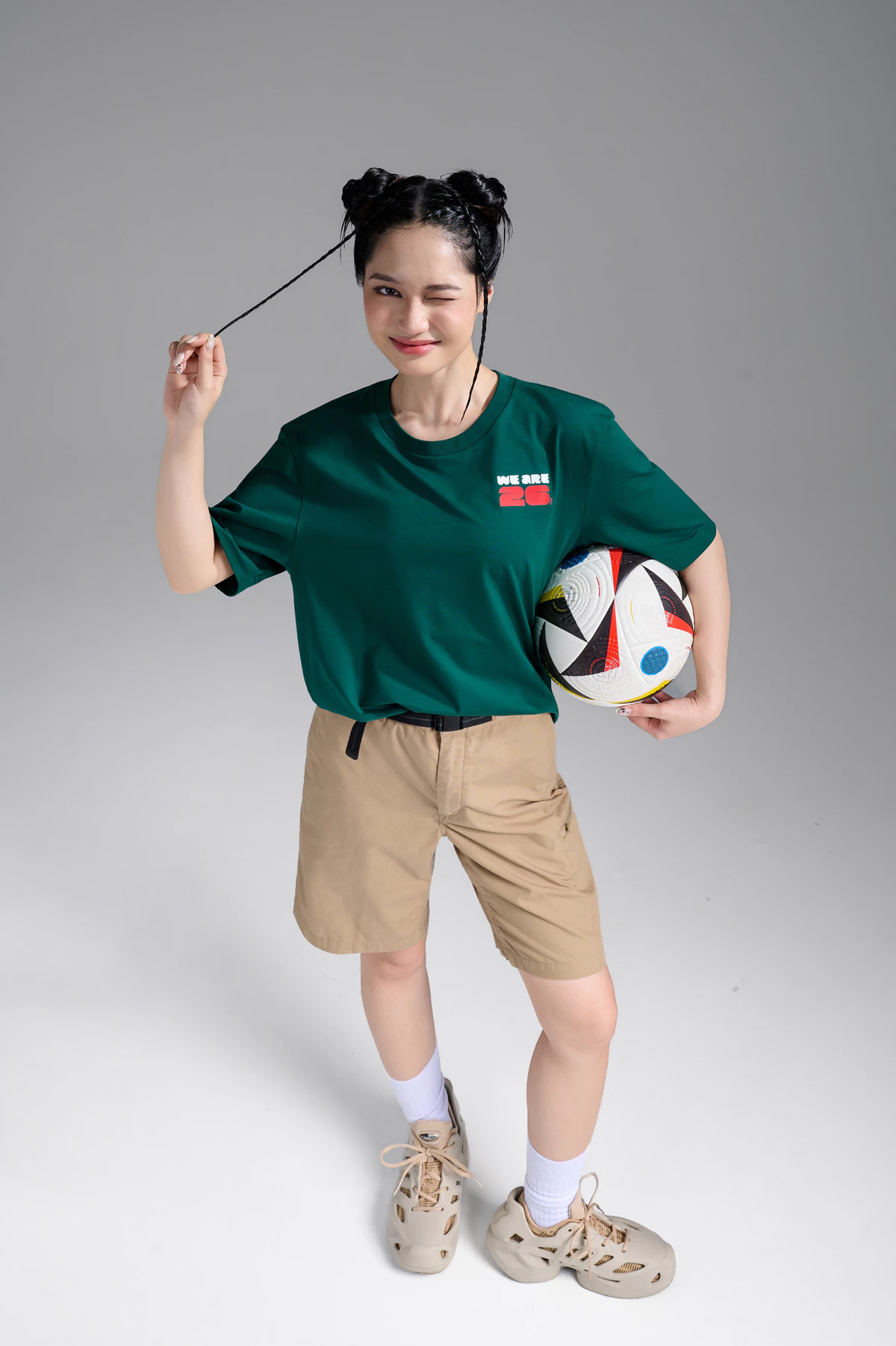 [VOUCHER 45%]Áo thun unisex Cotton Compact World Cup Unity, áo thun mặc hàng ngày đi chơi dạo phố