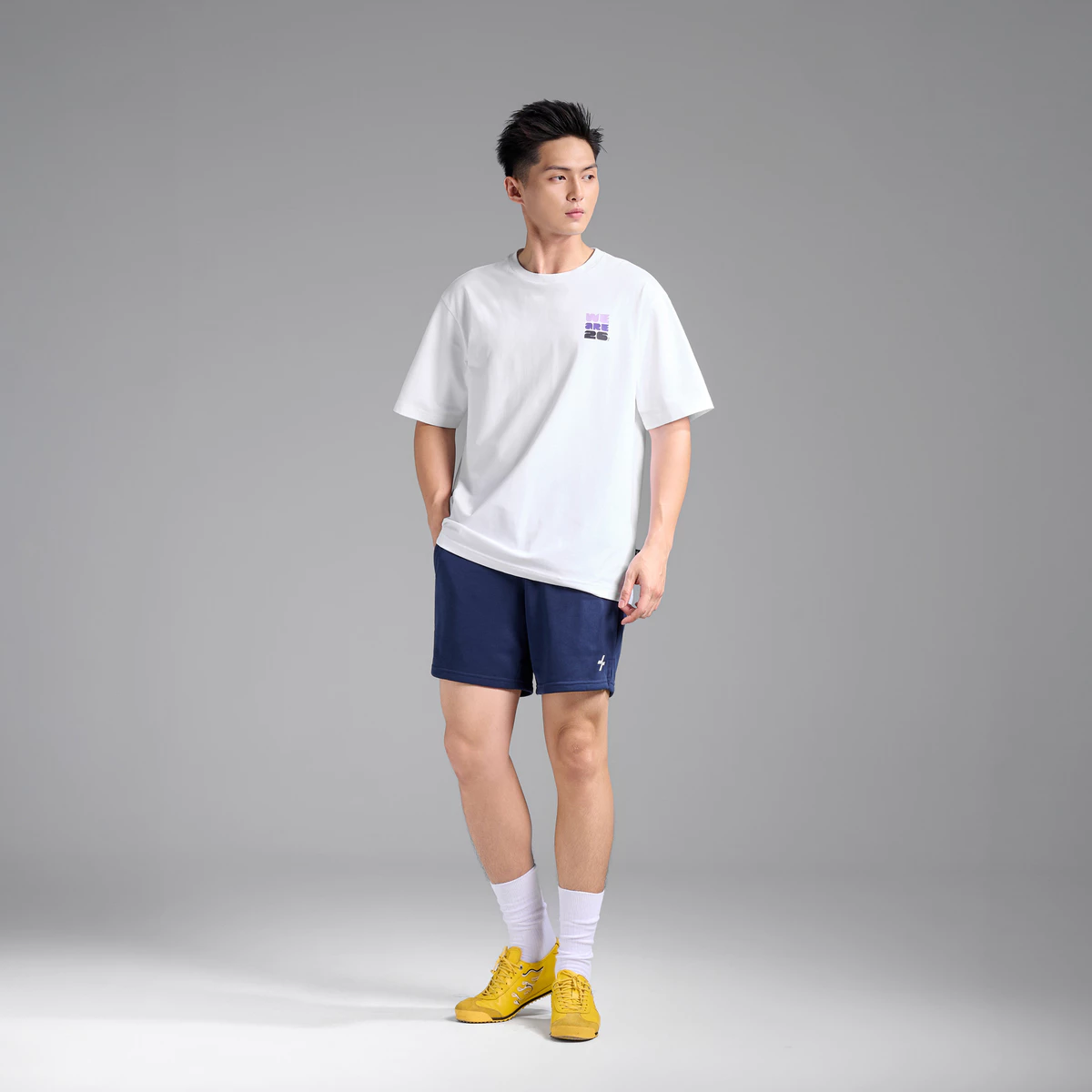[VOUCHER 45%]Áo thun unisex Relaxed Fit Cotton Compact World Cup Neon 26, áo mặc hàng ngày đi chơi dạo phố