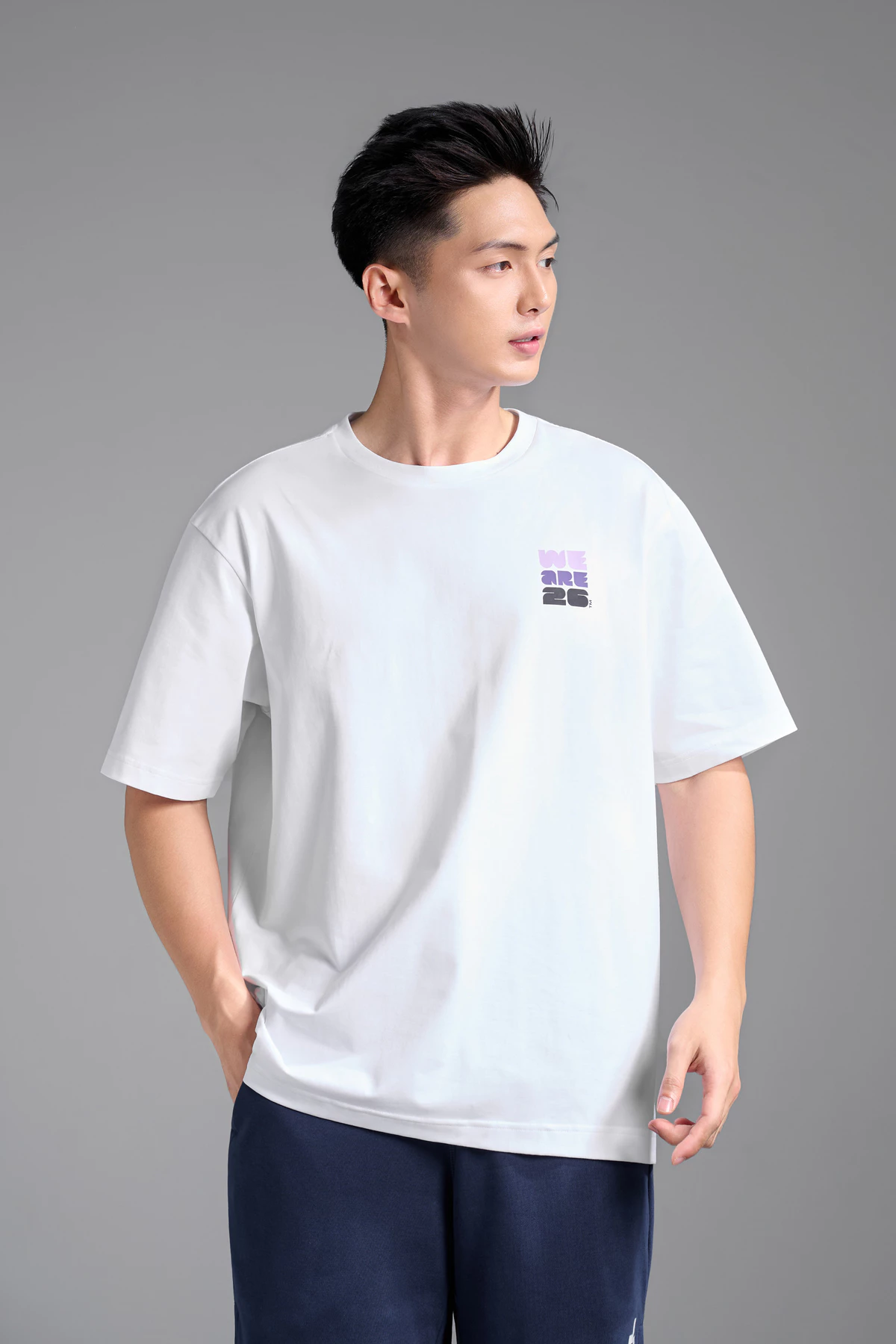 [VOUCHER 45%]Áo thun unisex Relaxed Fit Cotton Compact World Cup Neon 26, áo mặc hàng ngày đi chơi dạo phố