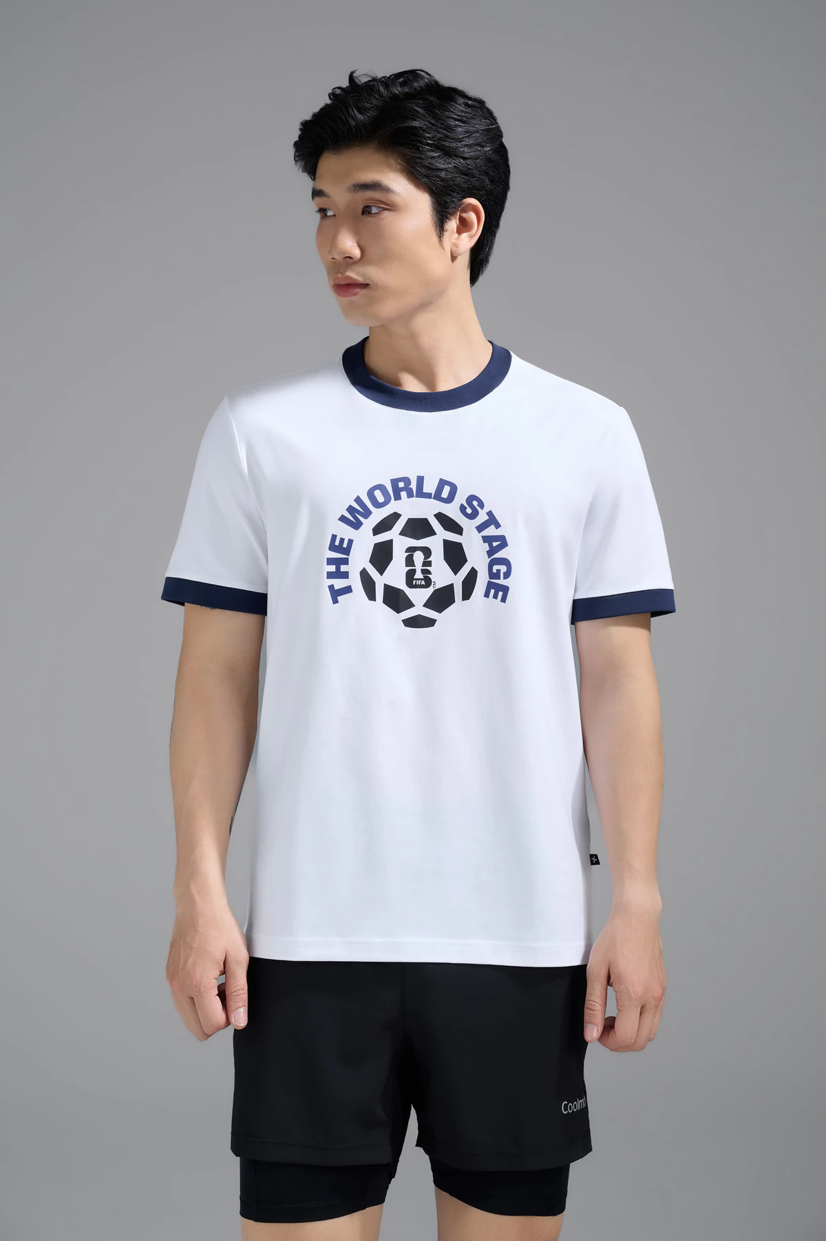 BST Áo thun Tshirt nam nữ Cotton Compact Colored Rib World Cup mềm mại, thấm hút