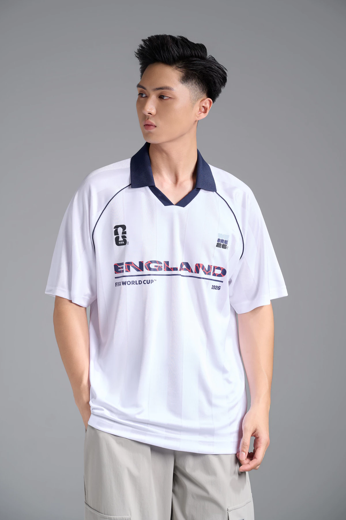 [VOUCHER 45%]Áo Polo nam nữ thể thao World Cup England Edition 26, Áo cổ vũ đội tuyển Anh thoáng mát