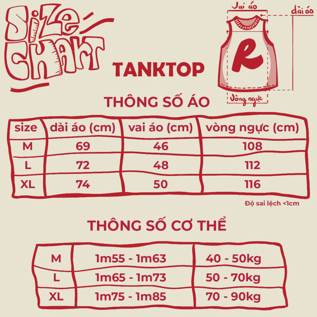 RNC Chenille Embroidery R'SAKURAGI Tanktop - Áo Ba Lỗ Hình Thêu Xù 3D Brand REUNION