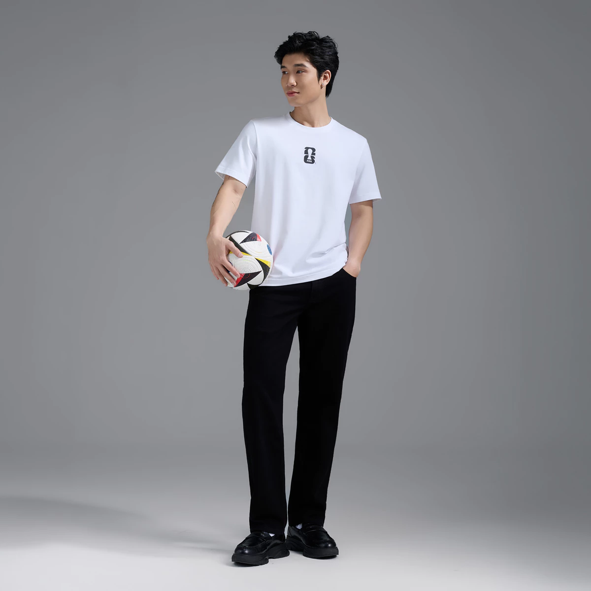 [VOUCHER 45%]Áo thun Tshirt nam nữ Cotton Compact World Cup Net Emblem