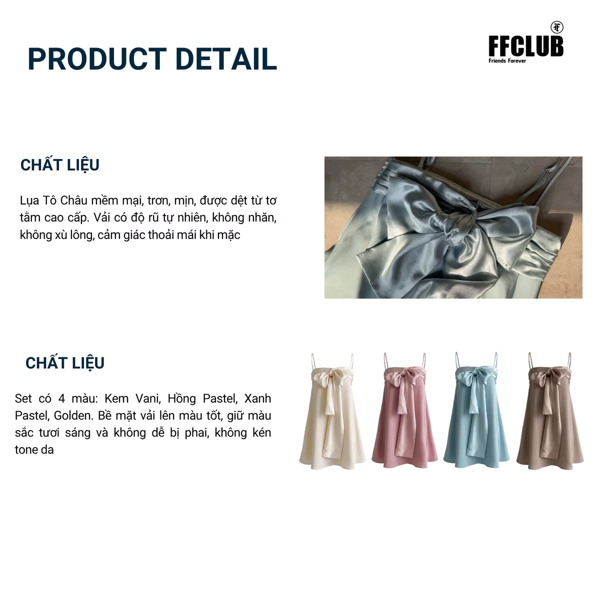 ĐẦM LỤA JASMINE ÔM NGỰC DÁNG XÒE FFCLUB
