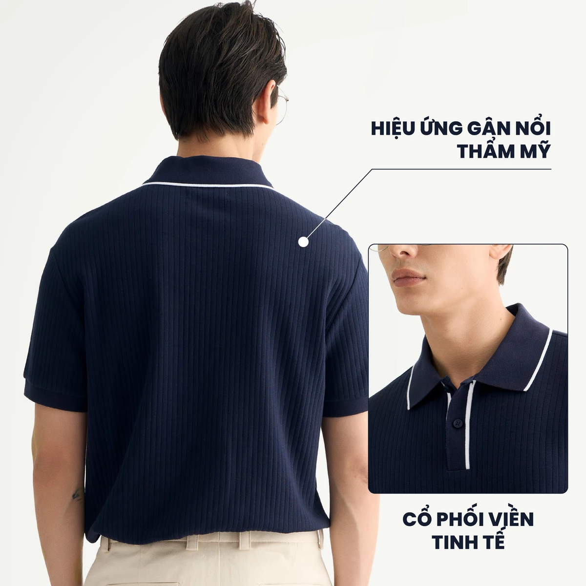 Áo Polo Tay Ngắn Nam Phối Cổ Form Fitted - Routine 10F25POL016