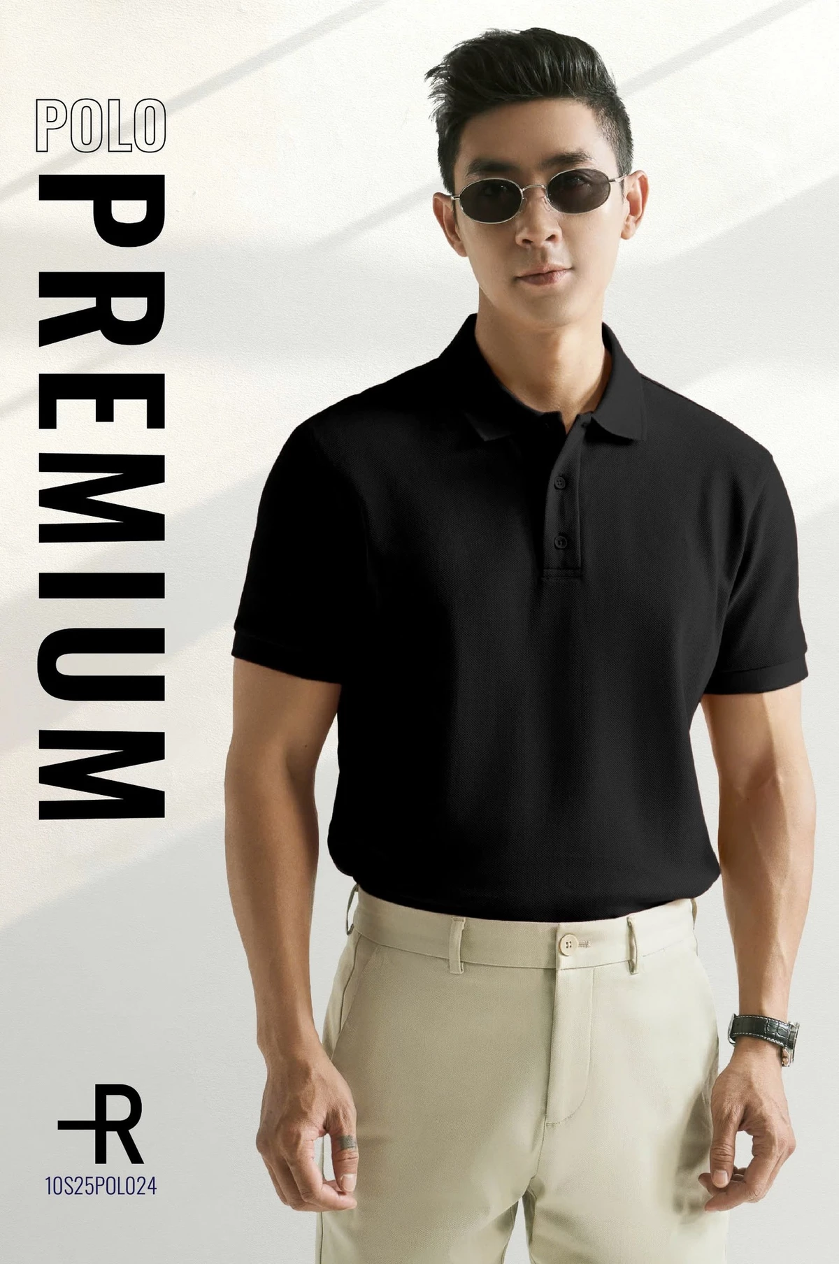 [UP TO 20%++] Áo Polo Nam Trơn Ngắn Tay Trơn Form Fitted - Routine 10S25POL024R2