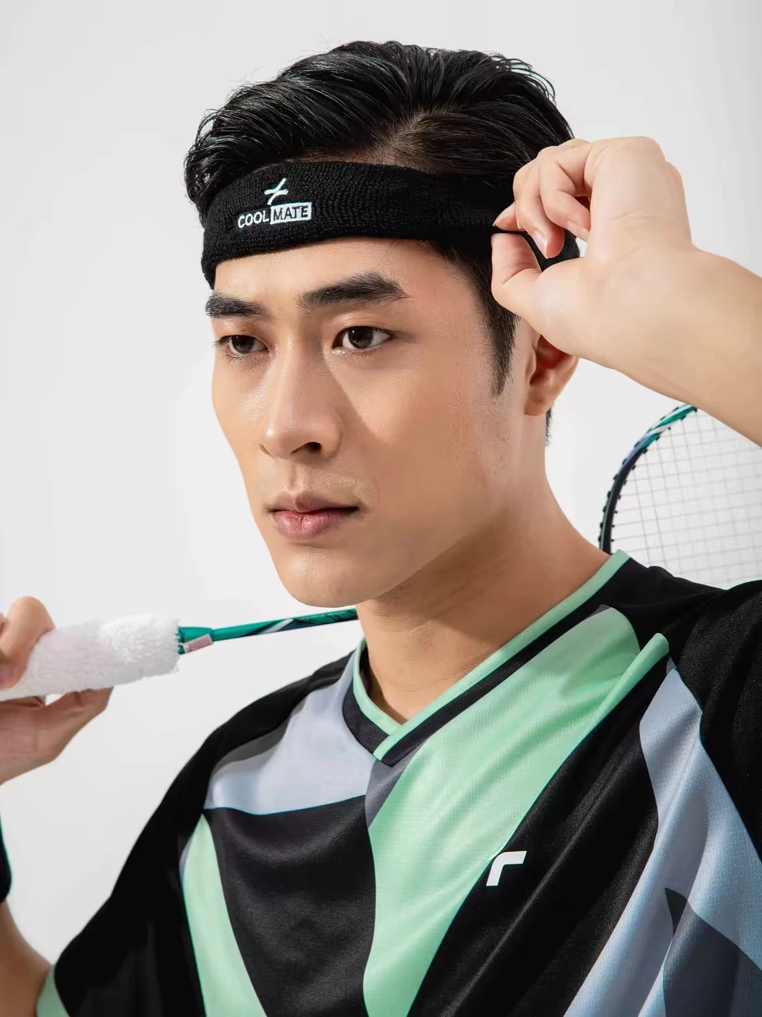 Băng đô thể thao chặn mồ hôi Headband thêu Trán nản mềm mại thấm hút Coolmate