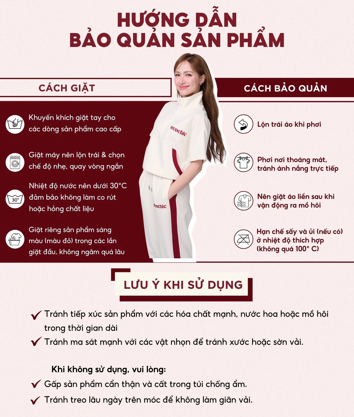 Áo Phông Basic ECOCHIC B231 In Hình Gấu Đỏ Dễ Thương Tay Ngắn Dáng Rộng Chất Liệu Cao Cấp Chính Hãng