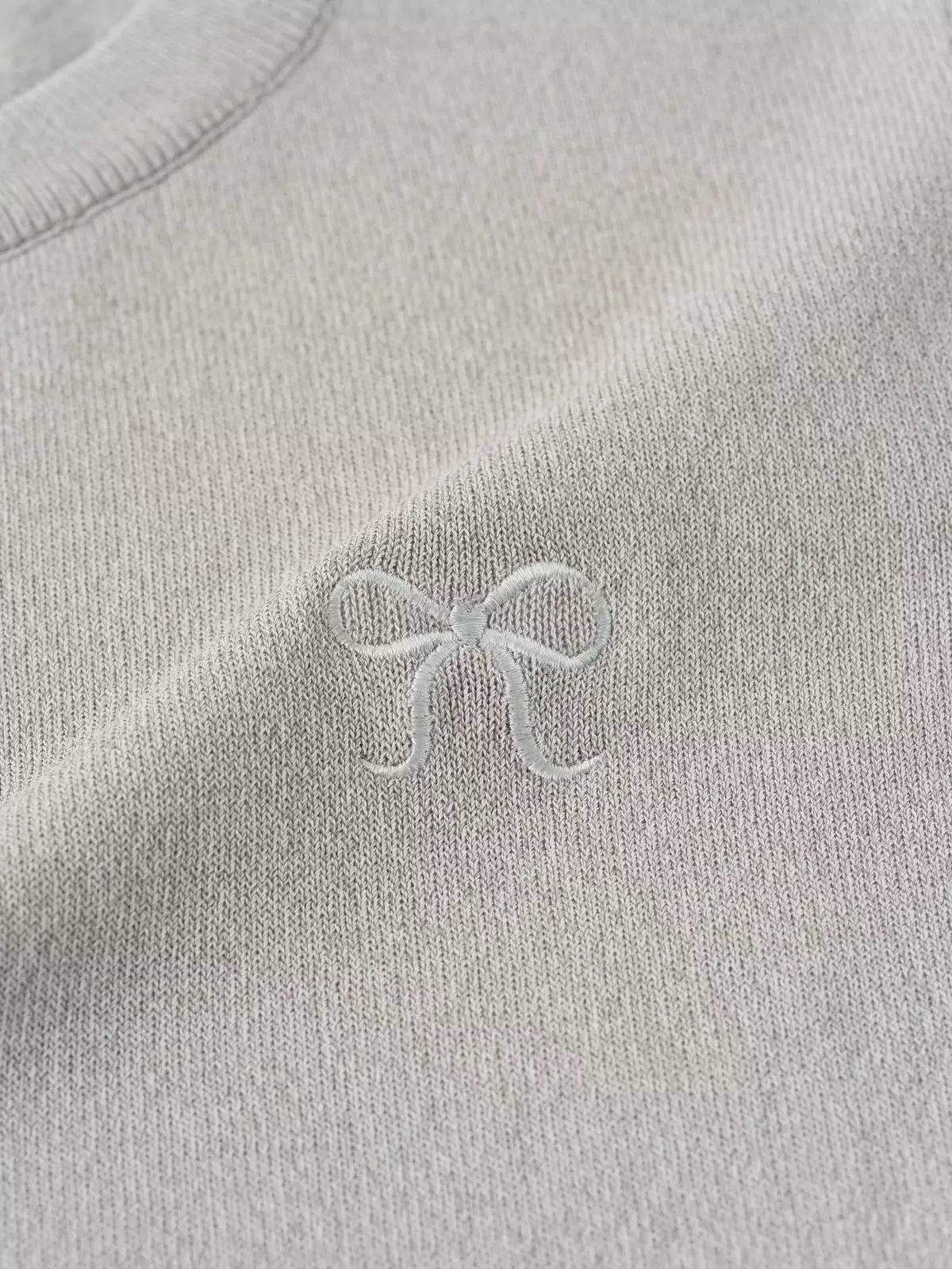 Áo Len Nữ Cộc Tay 5S FASHION Thêu Nơ Nữ Tính, Phom Dáng Thoải Mái W0ALC26024