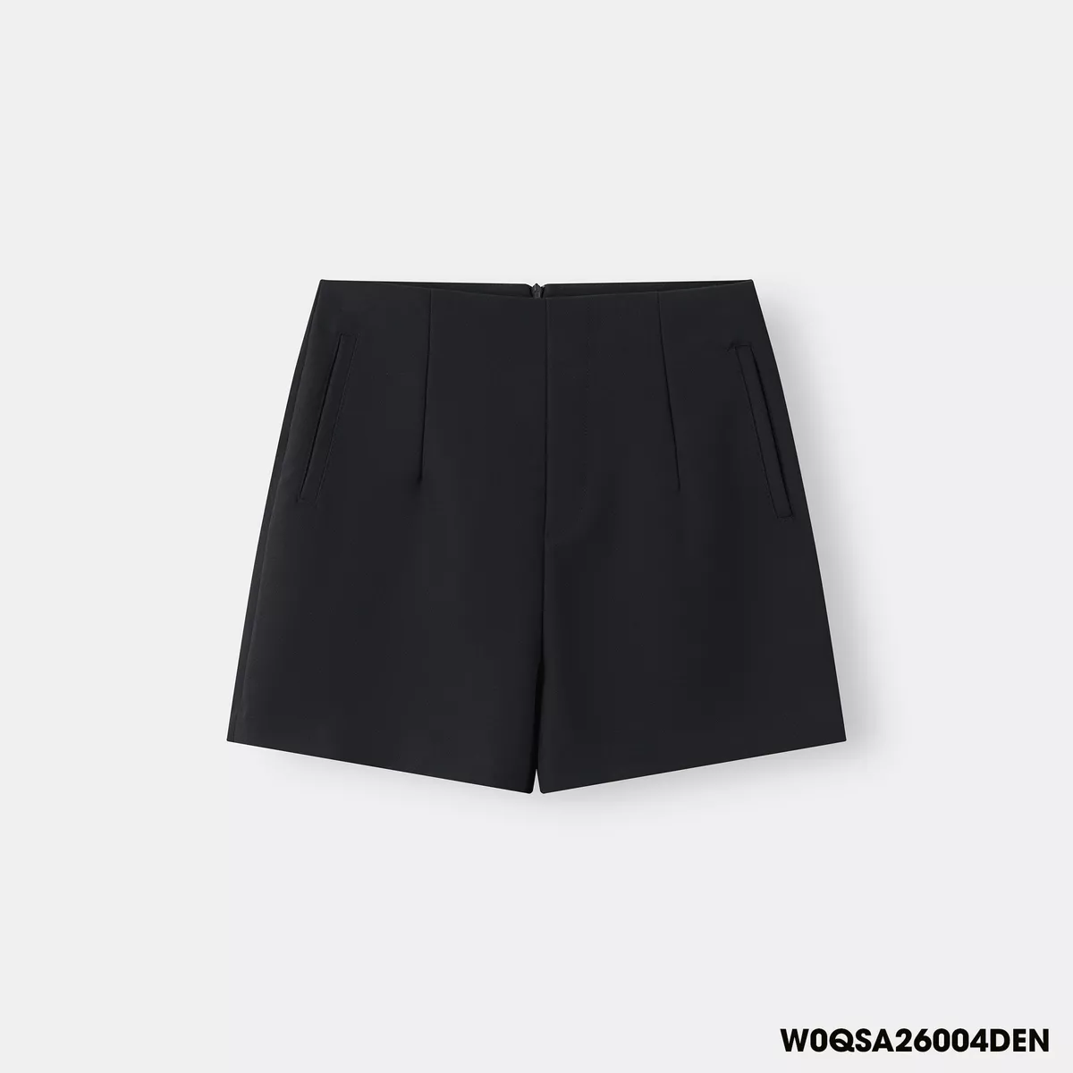 Quần Short Nữ 5S FASHION Cạp Khóa, Xếp Ly Nhẹ Thanh Lịch, Nữ Tính W0QSA26004