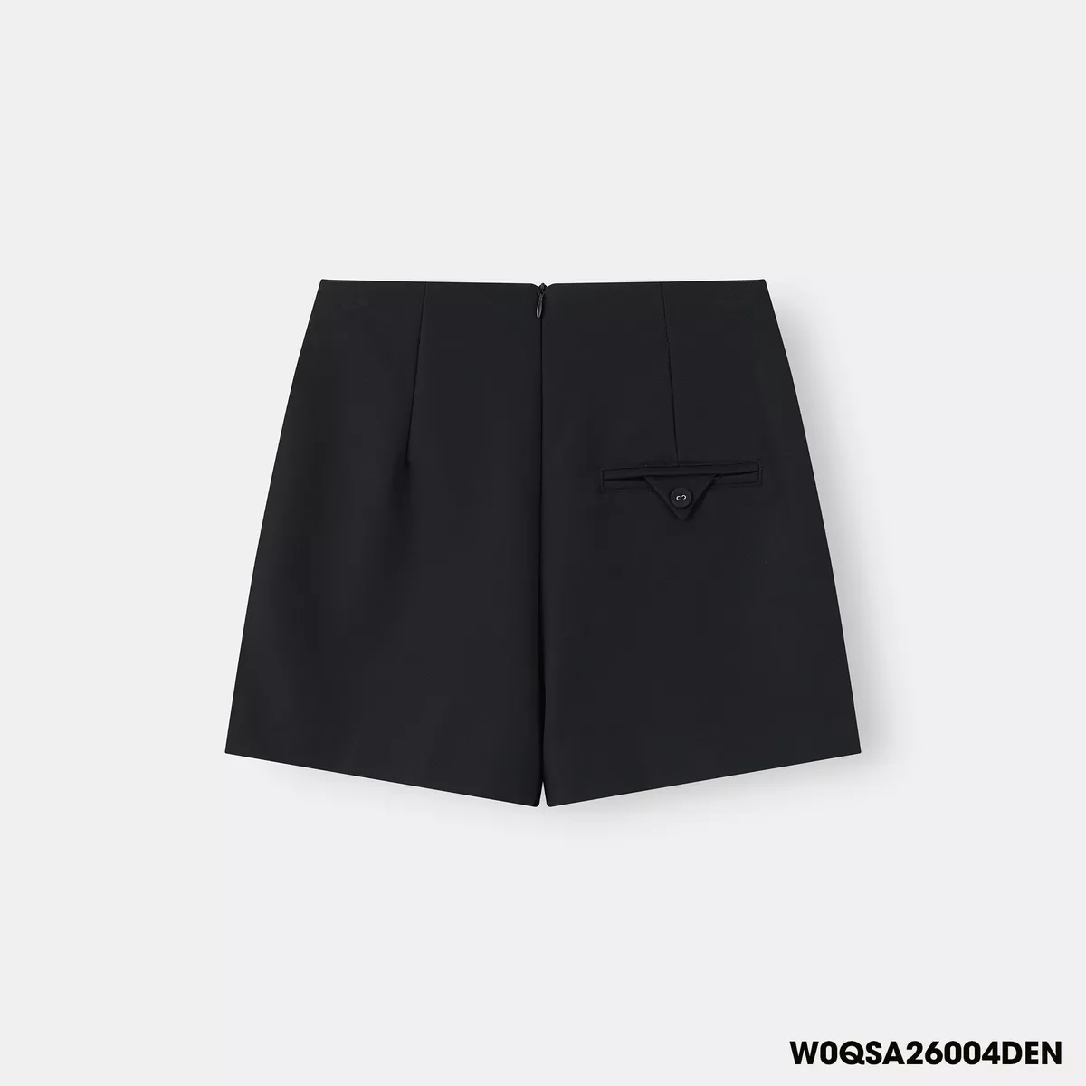 Quần Short Nữ 5S FASHION Cạp Khóa, Xếp Ly Nhẹ Thanh Lịch, Nữ Tính W0QSA26004