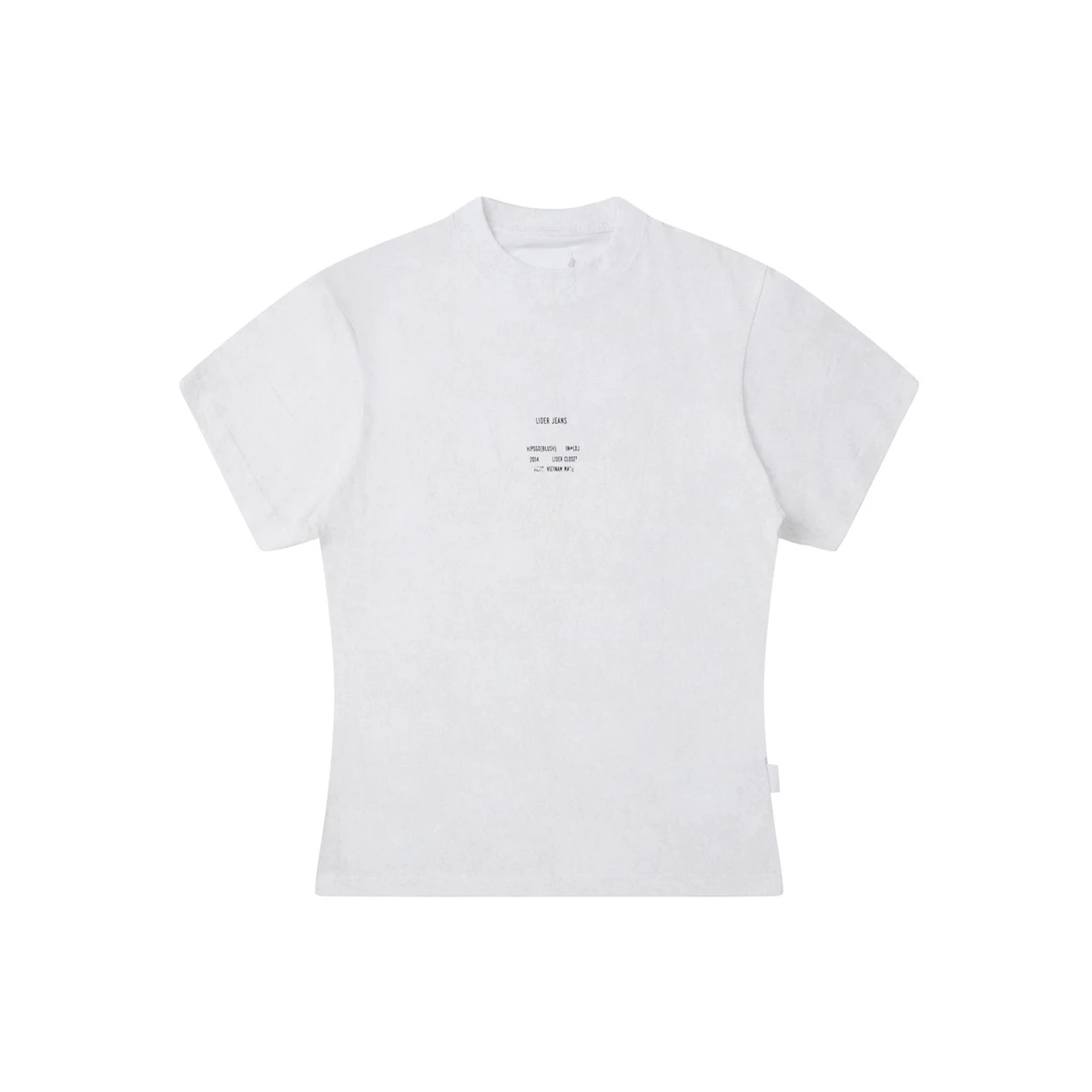 LIDER Jeans | Áo Thun Unisex Tay Ngắn Cổ Tròn LIDER LDJ GRAIN TEE - White
