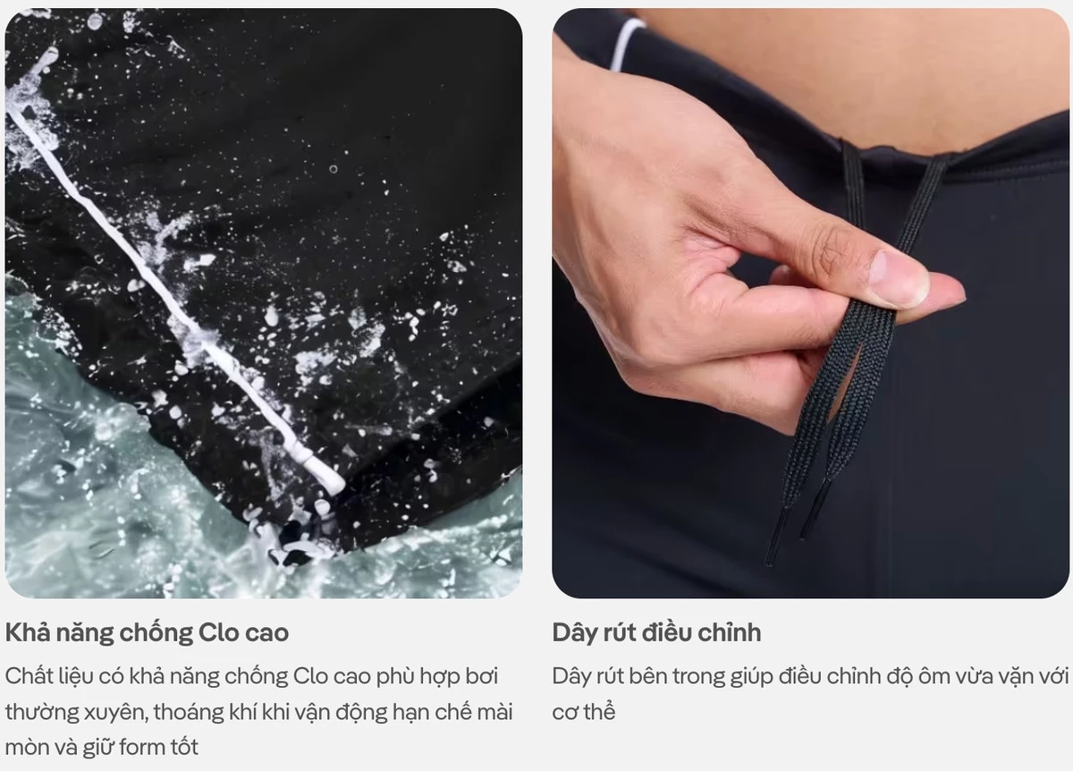 Quần Bơi nam Premium Swimming trunks chống bám nước bền màu, chống UV, đồ bơi, đồ đi biển Coolmate