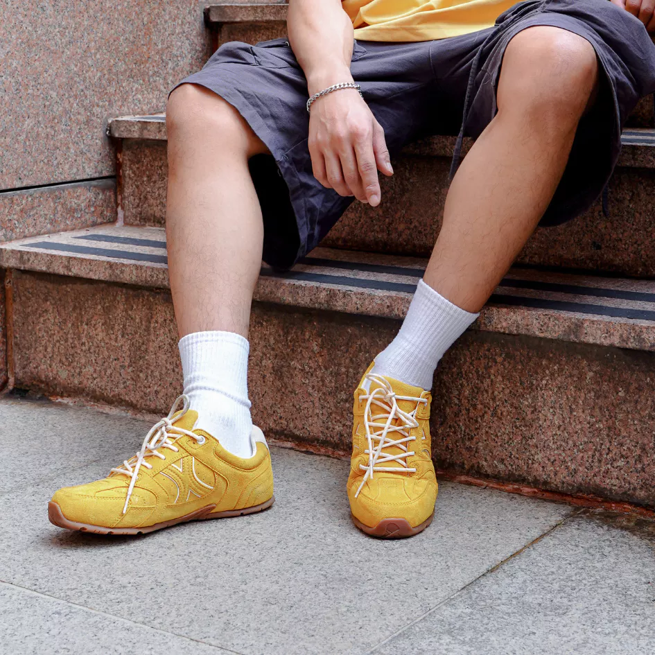 Giày Sneaker Nam Nữ Da Suede Cao Cấp Dincox Shoes DC51 SUN SHINE