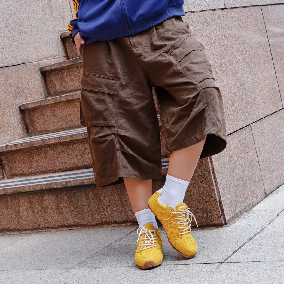 Giày Sneaker Nam Nữ Da Suede Cao Cấp Dincox Shoes DC51 SUN SHINE