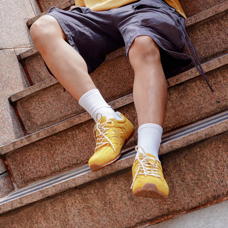 Giày Sneaker Nam Nữ Da Suede Cao Cấp Dincox Shoes DC51 SUN SHINE