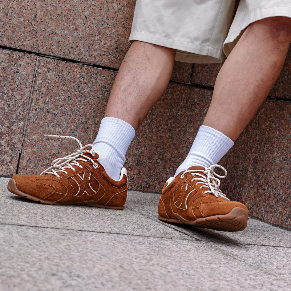 Giày Sneaker Nam Nữ Da Suede Cao Cấp Dincox Shoes DC51 GOLD RUSH
