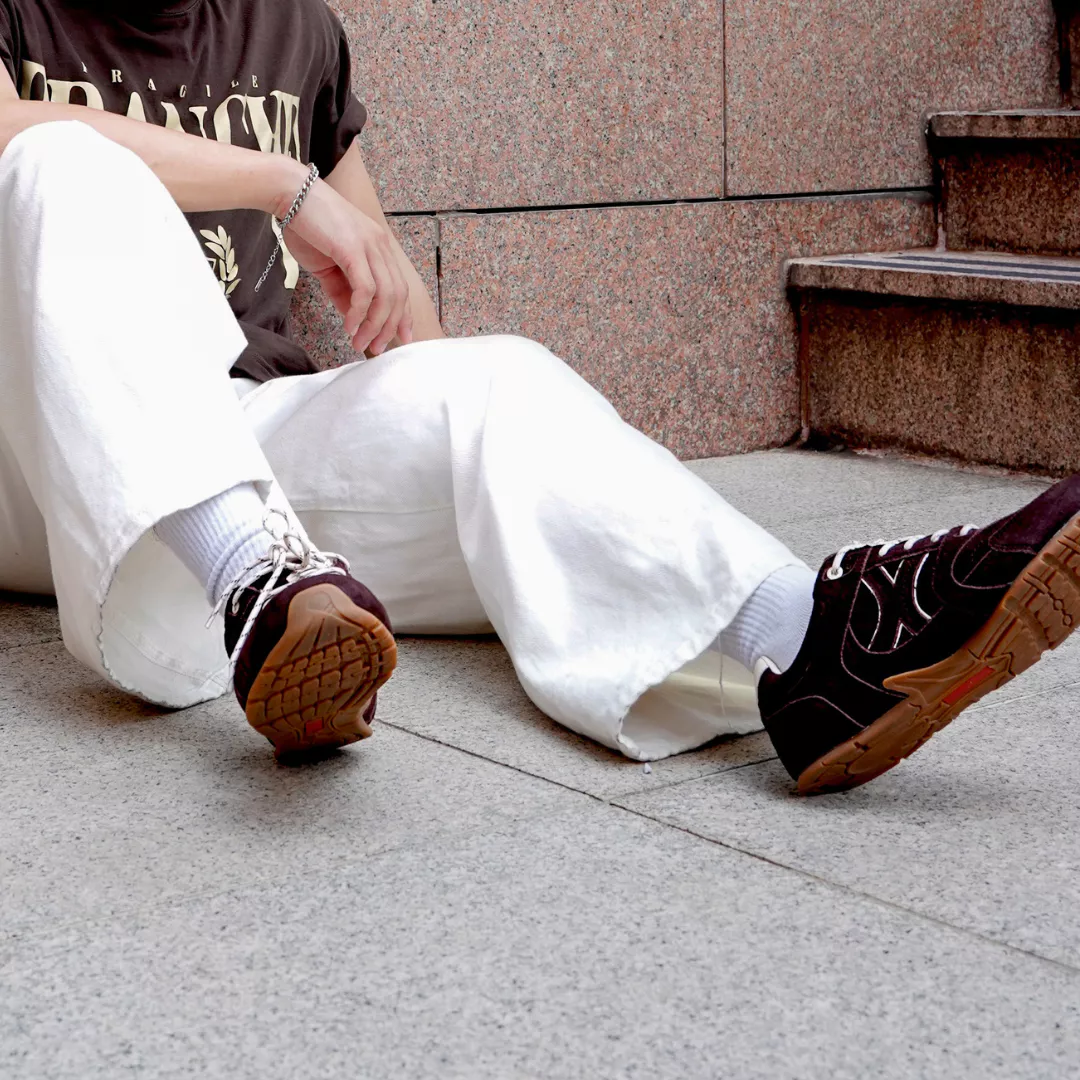 Giày Sneaker Nam Da Suede Cao Cấp Dincox Shoes DC51 NUT BROWN